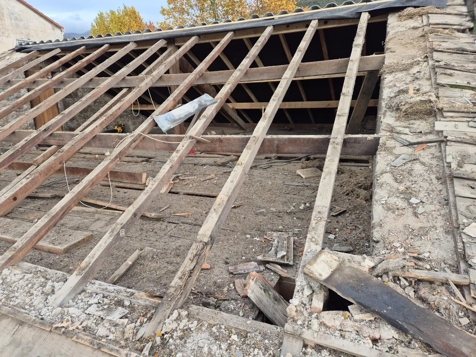 Charpente — chantier réalisé par Richard Couverture
